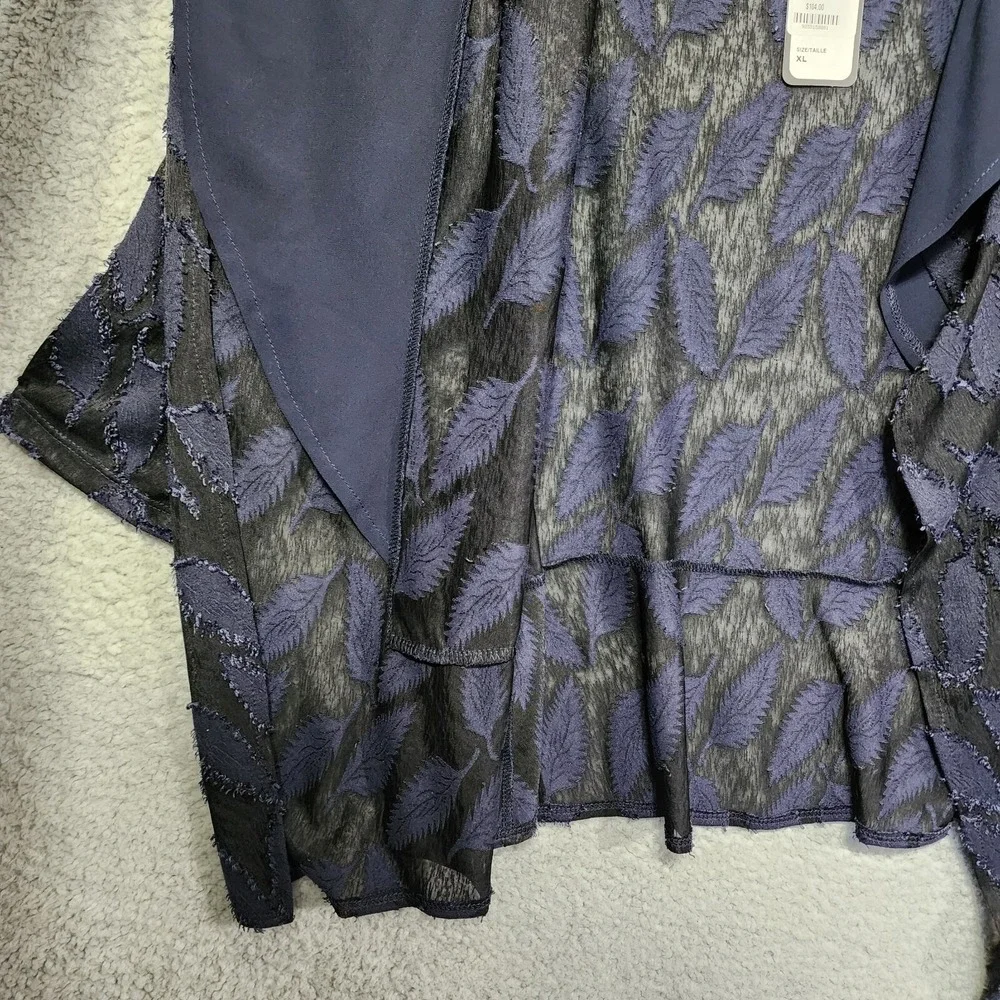 Picadilly Canada Womens Jacket Size XL Blue‎ Shawl Wrap NWT